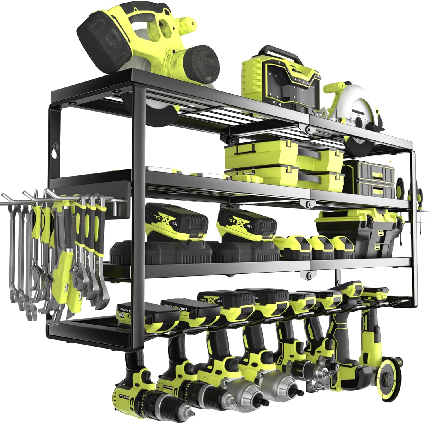 Power Tools Station - Organisateur mural pour outils électriques à