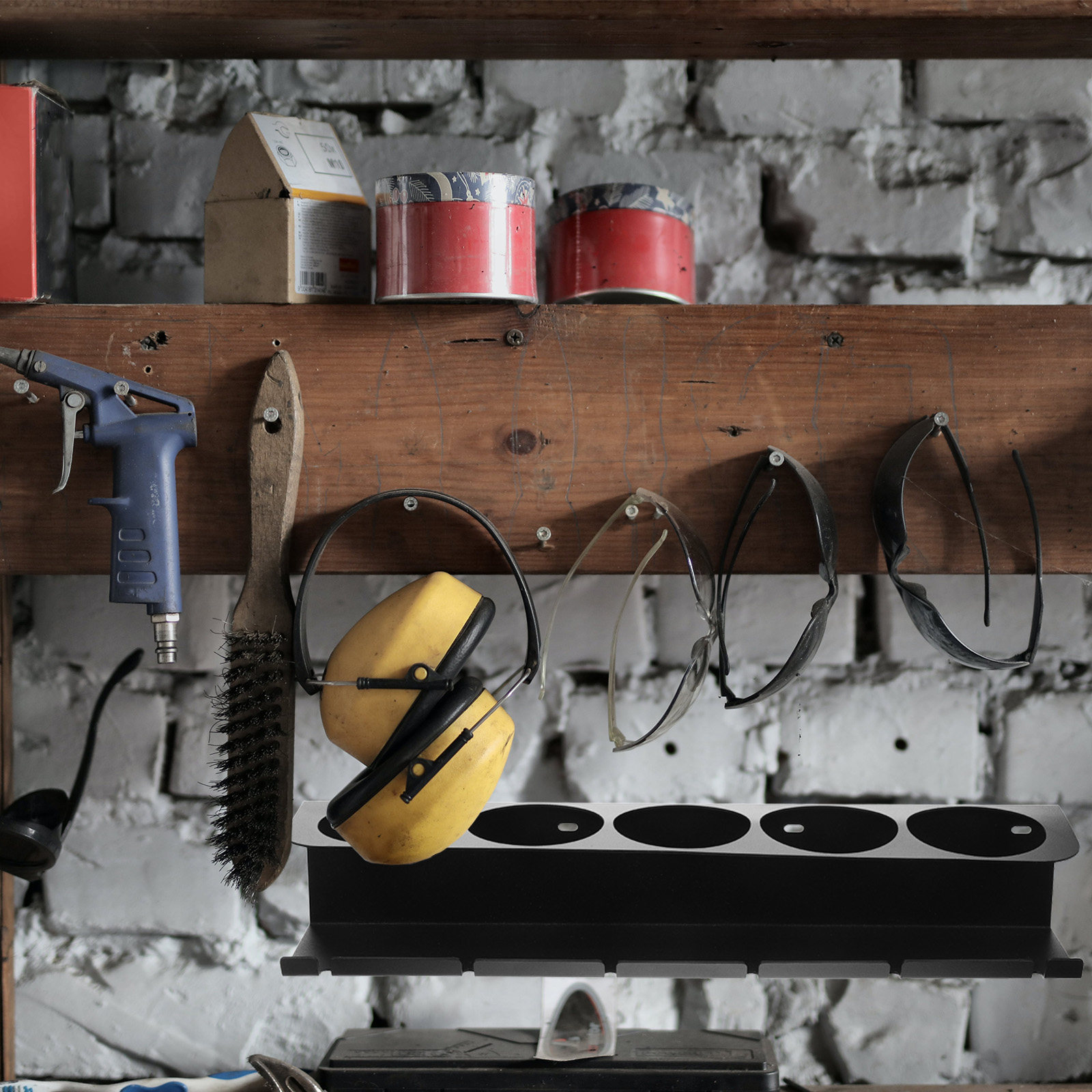 Power Tools Holder - 1 ensemble d'étagères murales robustes en