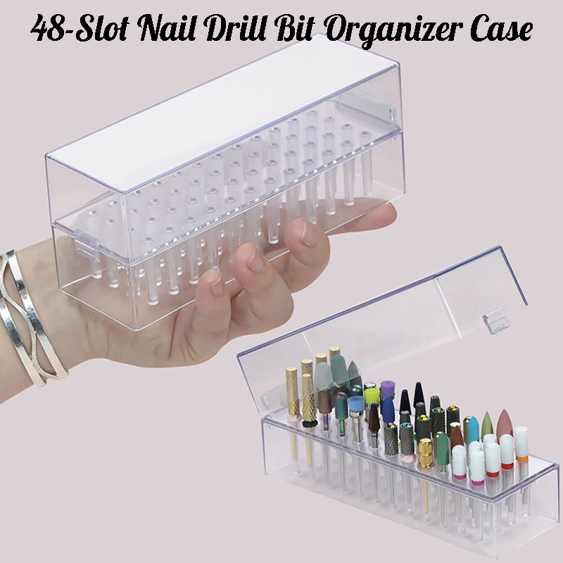 Power Tools Holder - Support de forets à ongles transparent