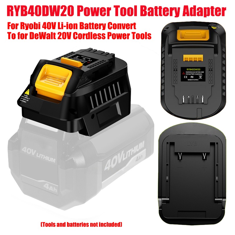 Power Tools Use - HAKSINKY RYB40DW20 adaptateur de batterie pour