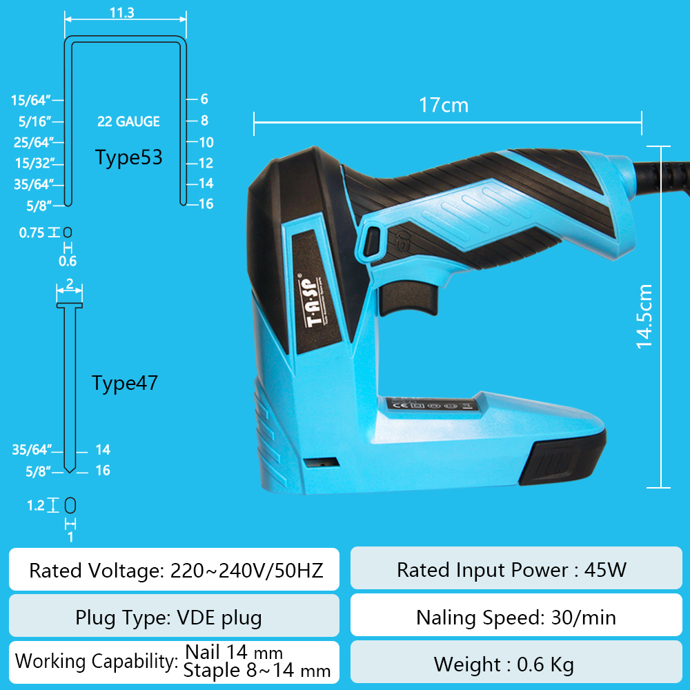 Agrafeuse électrique 230V 2 en - Staple Gun Electric avis et prix